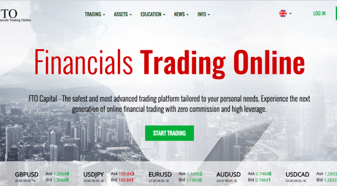 FTOCapital Financials Trading Online website screencap